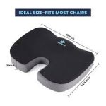 HEATRONICS™ Coccyx Cushion Tailbone Pain & Sciatica Relief, Comfortable Cushion for Office Chair | Ergonomic Car Seat Cushion with Cover for Long Sitting | 1 year warranty | Online demostration & Installation | Made in India. - Image 4