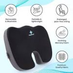 HEATRONICS™ Coccyx Cushion Tailbone Pain & Sciatica Relief, Comfortable Cushion for Office Chair | Ergonomic Car Seat Cushion with Cover for Long Sitting | 1 year warranty | Online demostration & Installation | Made in India. - Image 5