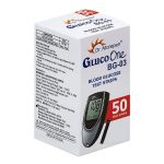 Dr. Morepen BG-03 Blood Glucose Test Strips, 50 Strips (Black/White)(Only Strips, No Glucometer)