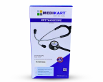 Medikart Dual Head Stethoscope | Aerospace grade chest piece with superior sound, sensitivity, clarity, strength and corrosion resistance - Image 2