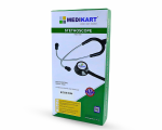 Medikart Single Head Stethoscope | Aerospace grade chest piece with superior sound, sensitivity, clarity, strength and corrosion resistance - Image 2
