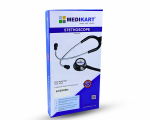 Medikart Dual Head Stethoscope | Aerospace grade chest piece with superior sound, sensitivity, clarity, strength and corrosion resistance | MK ST-SS-DH-06 | Black Colour | Stainless Steel | 2+1 Years Warranty | Made In India - Image 3