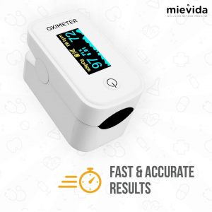 Mievida Finger Tip Pulse Oximeter - FDA & CE Approved, OLED Display, Spo2, Pulse Rate Meter, Visual Alarm, Auto Power Off, Multicolor - Image 5