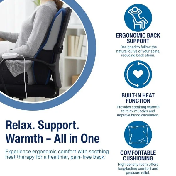 Medikart Premium Heating Back Support Cushion