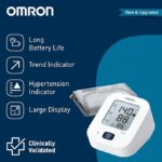 Omron HEM-7181 Upper Arm Automatic Blood Pressure Monitor with Long Battery Life and Hypertension Indicator - Image 2