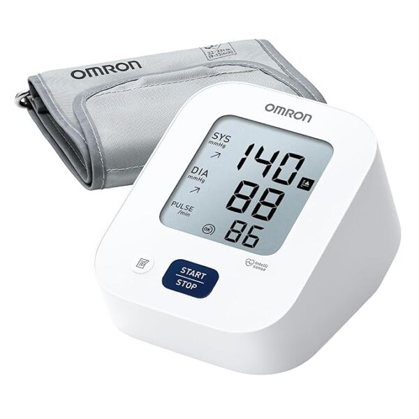 Omron HEM-7181 Upper Arm Automatic Blood Pressure Monitor with Long Battery Life and Hypertension Indicator