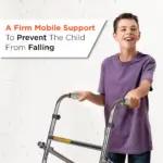 Child Rollator Walker | Foldable Walking Aid for Kids | Adjustable Height | Light Weight | With Front Wheels - Image 6