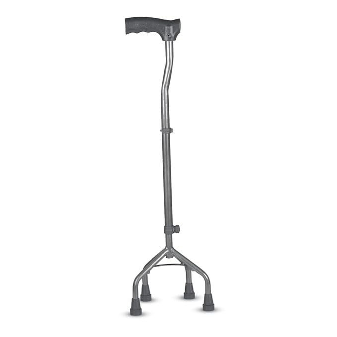 31tEXqkG6TL._SX679_ Vissco Medipedic Quadripod Walking Stick for Seniors and Patients, Best Stability 4-Leg Anti-Slip Base, Powder Coated, Height Adjustable Walking Cane for Men and Women, Lightweight and Durable - Image 1