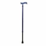Vissco Avanti Plus T-Shaped Aluminum Single Walking Stick for Elderly & Those Physically Challenged, Lightweight & Height Adjustable with Big Shoe for Better Grip- Universal(Grey) - Image 3