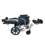 ARREX JANA Powder-Coated Steel Reclining Wheelchair - Premium Cushion Seat, Attendant/Hand Brake, Mag Wheels, Detachable Armrest & Footrest, Adjustable Height Armrest - Image 5