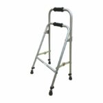 Vissco Aluminium Dura Hemiplegic Walker- Green, Foldable, Light Weight Walking Aid- Made with Premium Grade Rubber Shoes and PVC Grip
