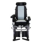 ARREX JANA Powder-Coated Steel Reclining Wheelchair - Premium Cushion Seat, Attendant/Hand Brake, Mag Wheels, Detachable Armrest & Footrest, Adjustable Height Armrest - Image 3