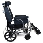 ARREX JANA Powder-Coated Steel Reclining Wheelchair - Premium Cushion Seat, Attendant/Hand Brake, Mag Wheels, Detachable Armrest & Footrest, Adjustable Height Armrest - Image 7