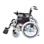MIOOX Heavy Duty Wheelchair | Load Capacity 150 Kg | Seat Size 50 CM | Heavy Patient Electric Wheelchair Durable & Long Lasting(Black)(12 volt, 12 AH 2 pcs led acid battery) - Image 2