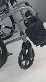 Rodeo lite Mag Wheel | WheelChair With Fixed Handle | Swingable Footrest | Weight Capacity 100kg (Grey) - Image 5