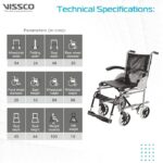 Vissco Imperio Institutional WheelChair With 200mm Wheels - Image 2