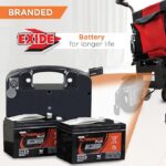 Vissco Zip Lite Premium Electric Wheelchair, Foldable, Lightweight Power Wheelchair for Elderly, EXIDE Battery, 10-15Km Range, 100kg Capacity, Thick Cushion, Compact Travel-Friendly (Red/Black) - Image 4