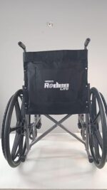 Rodeo lite Mag Wheel | WheelChair With Fixed Handle | Swingable Footrest | Weight Capacity 100kg (Grey) - Image 3