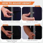 Vissco Medipedic Quadripod Walking Stick for Seniors and Patients, Best Stability 4-Leg Anti-Slip Base, Powder Coated, Height Adjustable Walking Cane for Men and Women, Lightweight and Durable - Image 6