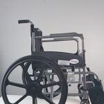 Rodeo lite Mag Wheel | WheelChair With Fixed Handle | Swingable Footrest | Weight Capacity 100kg (Grey)