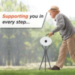 Vissco Avanti Walking Stick with Foldable Seat for Elderly and Physically Challenged, L Shape Handle, Lightweight, Adjustable Walking Cane for Men and Women, Anti-Slip Rubber Shoes (Universal, Grey) - Image 7