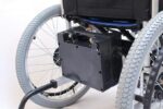 MIOOX Heavy Duty Wheelchair | Load Capacity 150 Kg | Seat Size 50 CM | Heavy Patient Electric Wheelchair Durable & Long Lasting(Black)(12 volt, 12 AH 2 pcs led acid battery) - Image 4