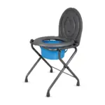 Comfort - Medipedic Commode | Foldable Commode | Light Weight | 100Kg Weight Bearig Capacity (Grey)