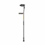 Astra Plus Elbow Crutches With Height Adjustable & Movable Elbow Support, Light Weight, PVC grip Handle (1 Pair), Color (Grey)