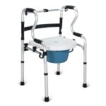 KosmoCare Premium Imported Lightweight Multipurpose Walker with Detachable Commode