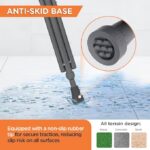Vissco Astra Under Arm Crutch (Aluminium), Adjustable Height, Lightweight Walking Aid for Men and Women, Elbow Support, PVC Grip Handle, for Fracture and Mobility Support (1 Pair)- Medium (Grey) - Image 9