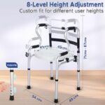KosmoCare Premium Imported Lightweight Multipurpose Walker with Detachable Commode - Image 4