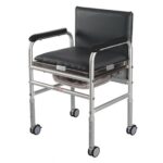 Vissco Invalid Adjustable Commode with Back Rest