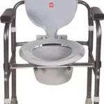 VISSCO Invalid Folding Commode New Type W/o Castors UN Back / Lumbar Support